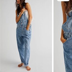 We The Free ziggy Light Blue Denim Overalls
